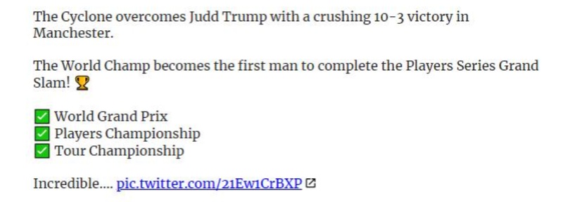  【深度揭秘+巅峰路径】斯诺克“中国旋风”背后的技术逻辑与夺冠复盘 体育新闻