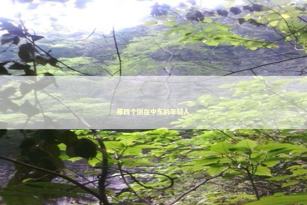 那四个倒在中东的年轻人 新闻