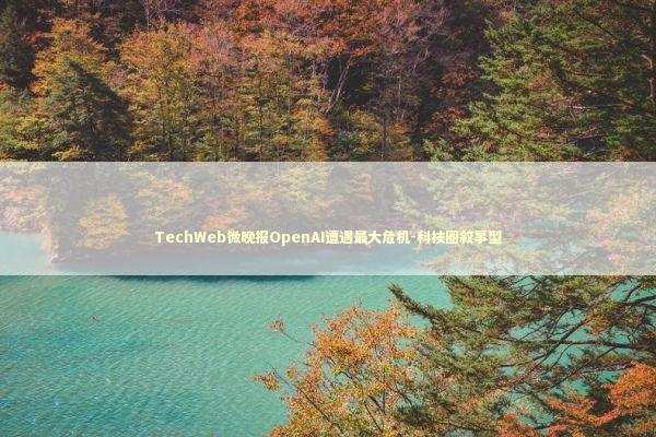 TechWeb微晚报OpenAI遭遇最大危机-科技圈叙事型 新闻
