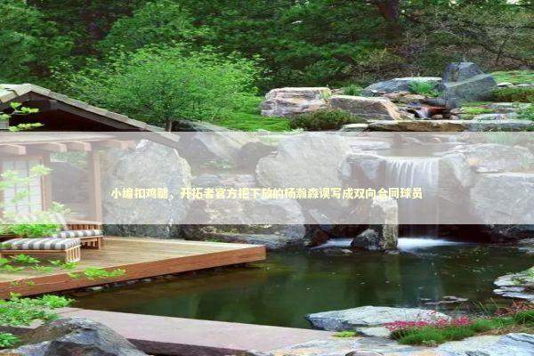 小编扣鸡腿，开拓者官方把下放的杨瀚森误写成双向合同球员 新闻