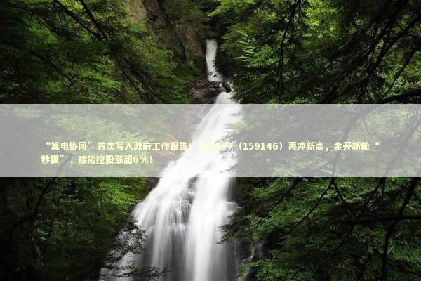 “算电协同”首次写入政府工作报告！电力ETF（159146）再冲新高，金开新能“秒板”，豫能控股涨超6%！ 新闻